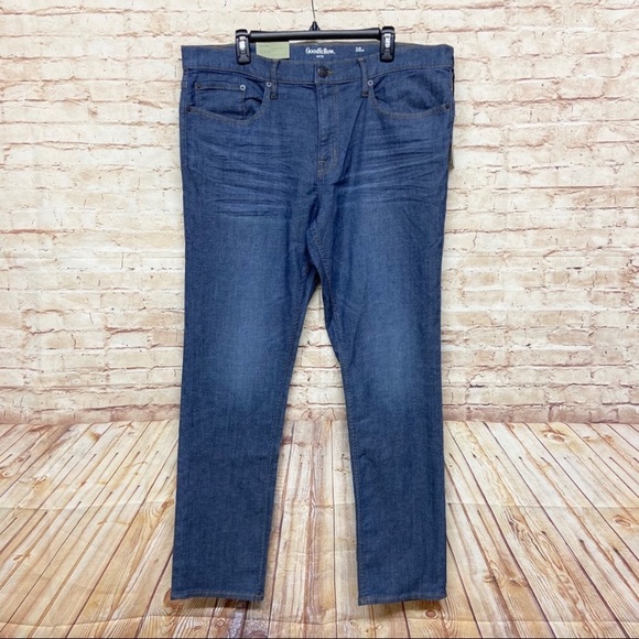 Goodfellow Mens Total Flex Slim Jeans Size 40x32 Ultimate Comfort Jemez Blue NWT - Picture 2 of 6